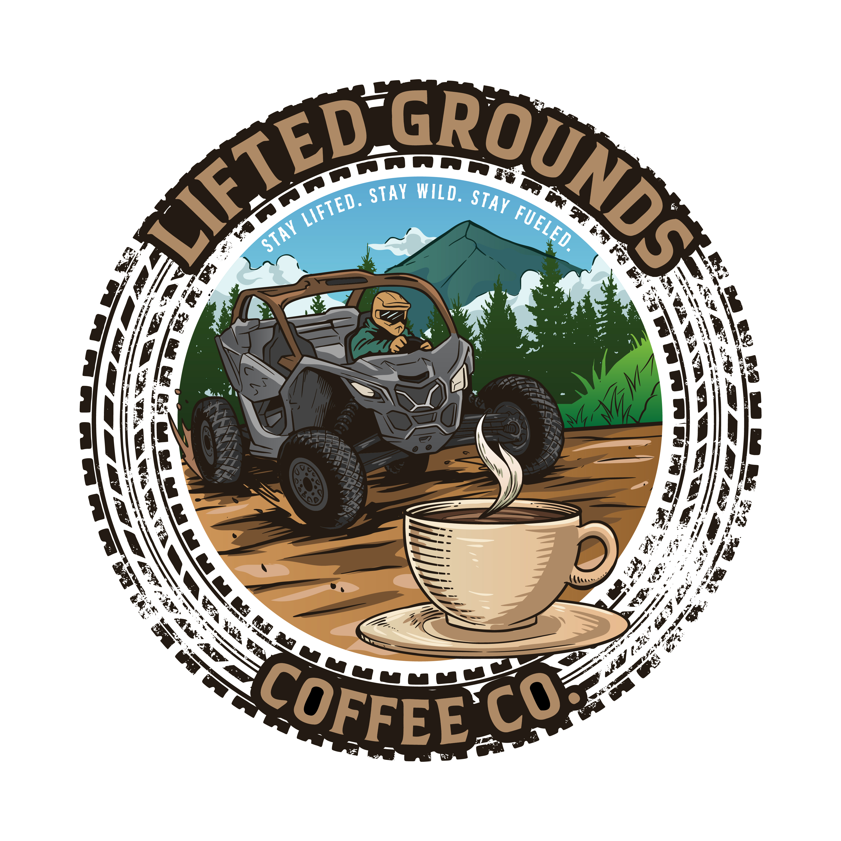 Lifted Grounds Coffee co logo