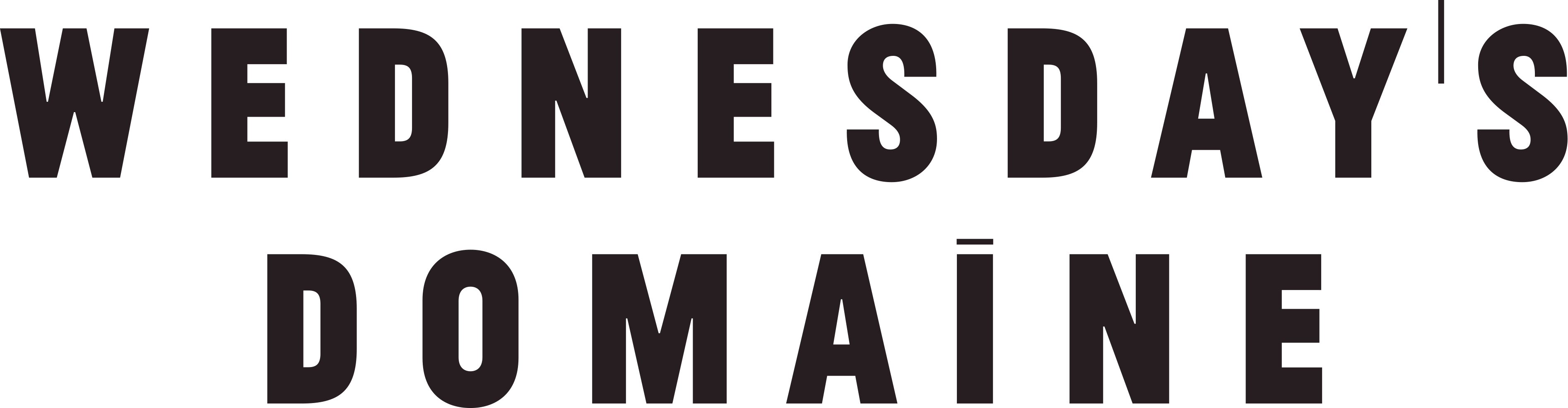 Wednesday's Domaine logo